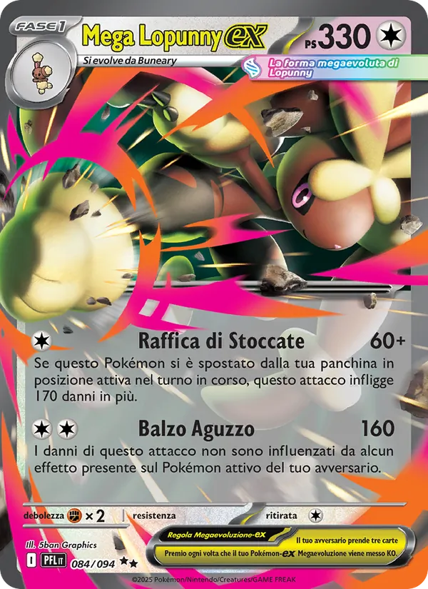 Mega Lopunny-ex (Fiamme Spettrali #084/94)