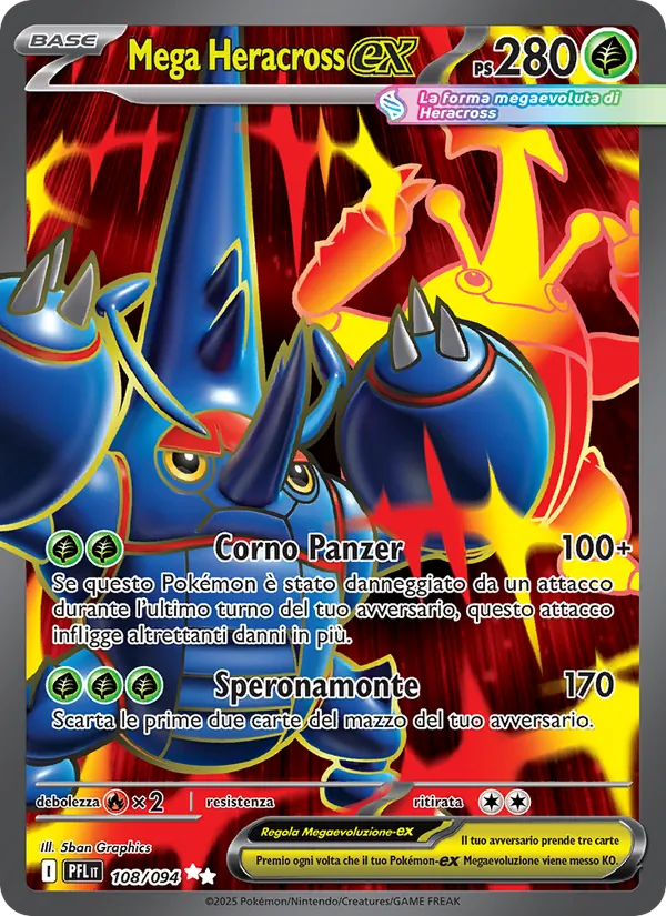 Mega Heracross-ex (Fiamme Spettrali #108/94)