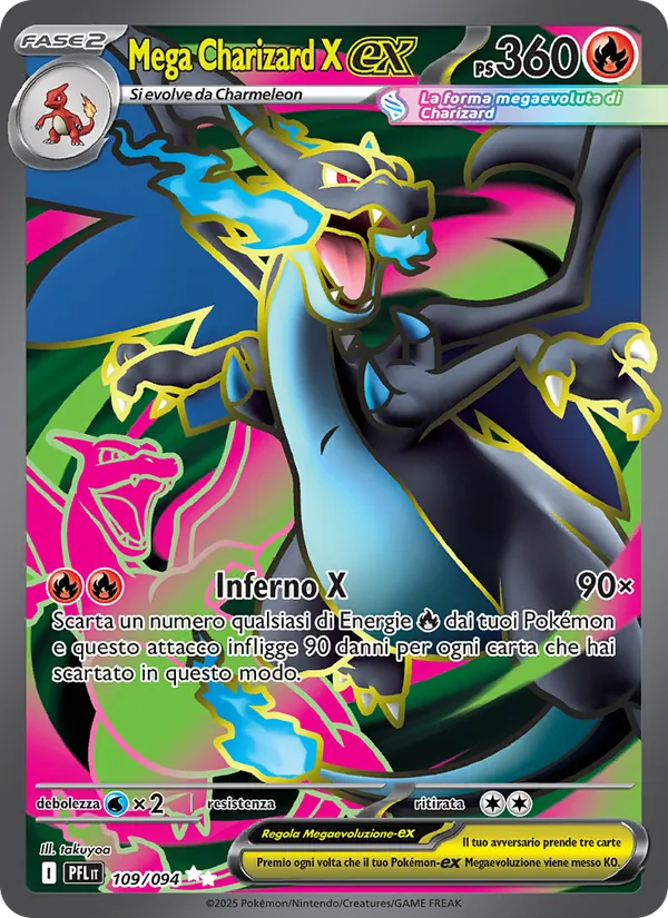 Mega Charizard X-ex (Fiamme Spettrali #109/94)