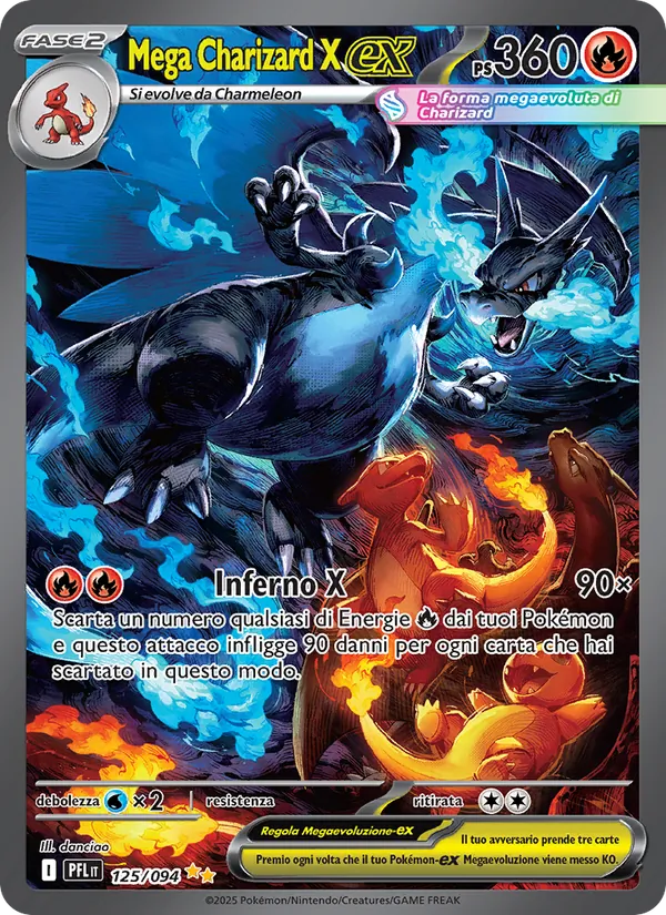 Mega Charizard X-ex (Fiamme Spettrali #125/94)