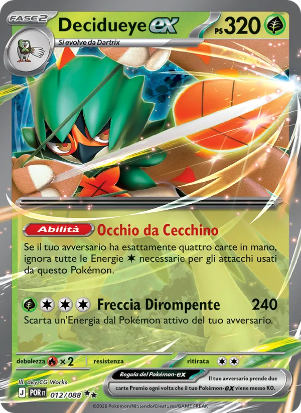 Decidueye-ex (Equilibrio Perfetto #012/88)