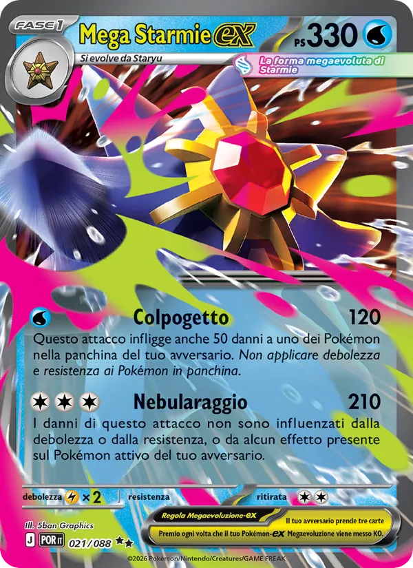 Mega Starmie-ex (Equilibrio Perfetto #021/88)