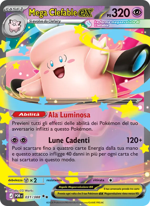 Mega Clefable-ex (Equilibrio Perfetto #031/88)