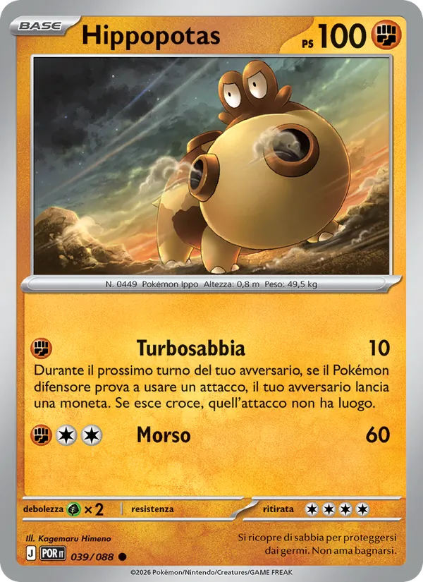 Hippopotas (Equilibrio Perfetto #039/88)