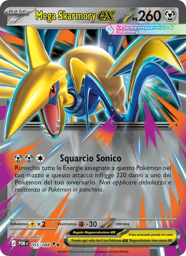 Mega Skarmory-ex (Equilibrio Perfetto #055/88)