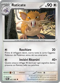 Raticate (Equilibrio Perfetto #061/88)