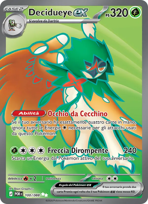 Decidueye-ex (Perfect Order #100/88)