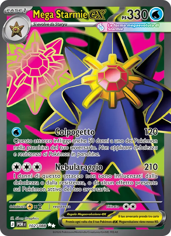 Mega Starmie-ex (Equilibrio Perfetto #102/88)