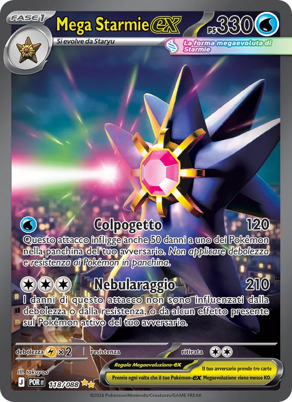 Mega Starmie-ex (Equilibrio Perfetto #118/88)