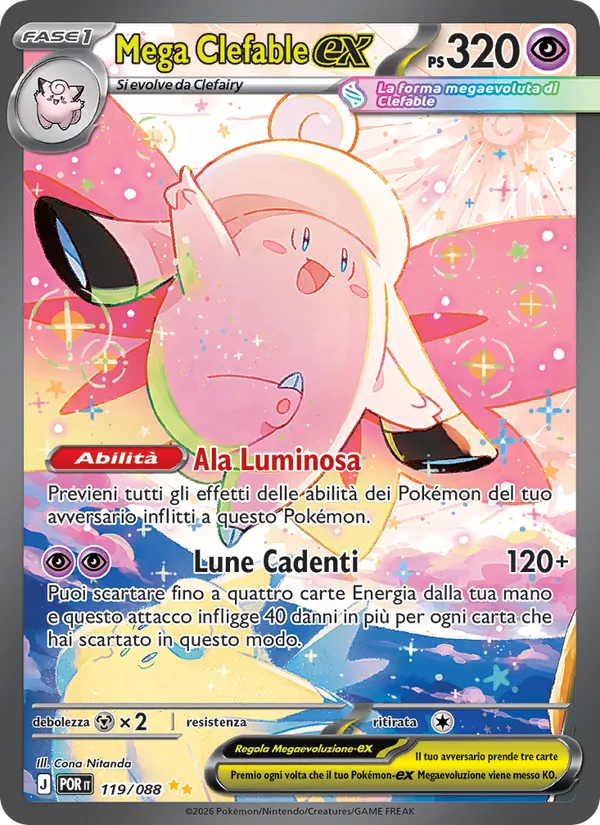 Mega Clefable-ex (Equilibrio Perfetto #119/88)