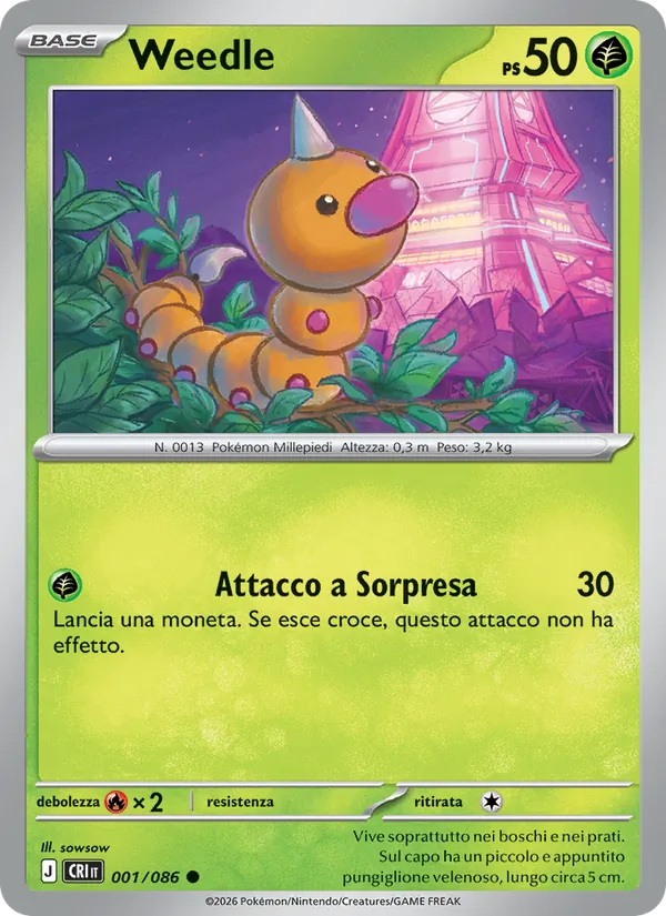 Weedle (Caos Nascente #001/86)