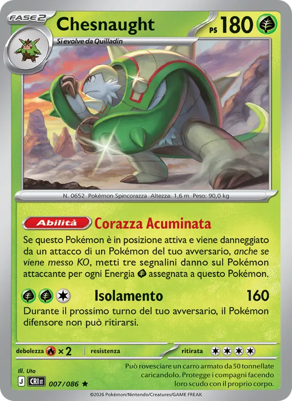 Chesnaught (Caos Nascente #007/86)