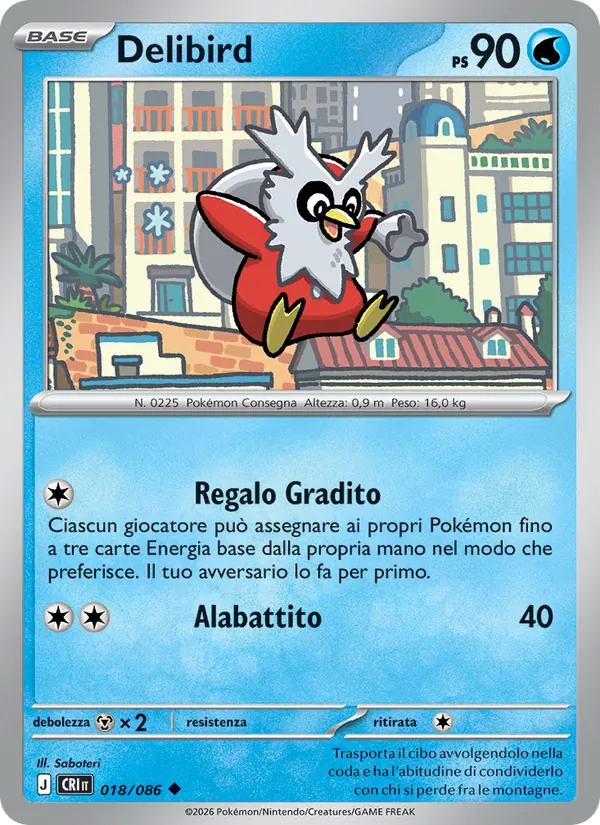 Delibird (Caos Nascente #018/86)