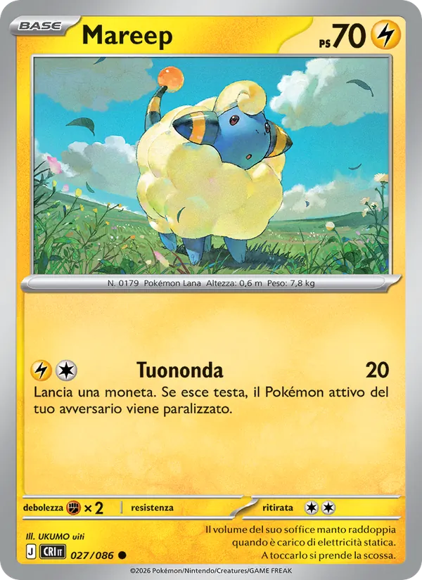 Mareep (Chaos Rising #027/86)
