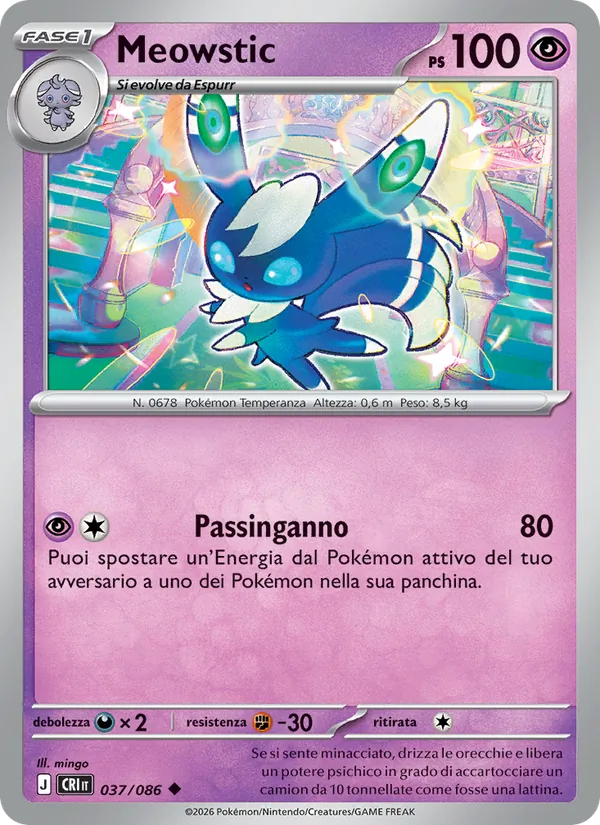 Meowstic (Caos Nascente #037/86)