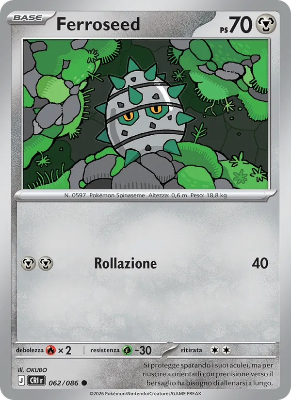 Ferroseed (Caos Nascente #062/86)