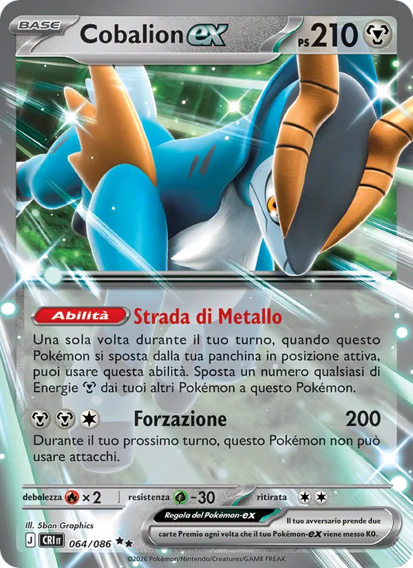 Cobalion-ex (Caos Nascente #064/86)