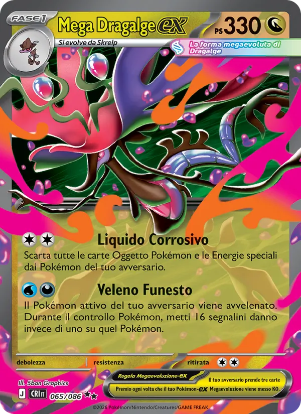 Mega Dragalge-ex (Caos Nascente #065/86)