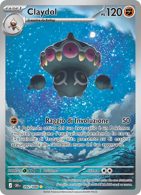 Claydol (Caos Nascente #092/86)