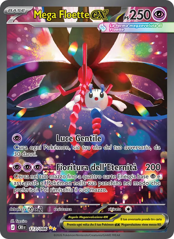 Mega Floette-ex (Caos Nascente #117/86)