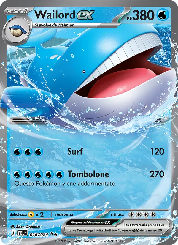 Wailord-ex (Pitch Black #016/84)