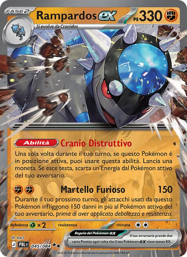 Rampardos-ex (Buio Pesto #045/84)