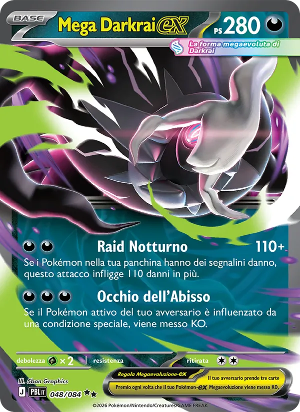 Mega Darkrai-ex (Buio Pesto #048/84)