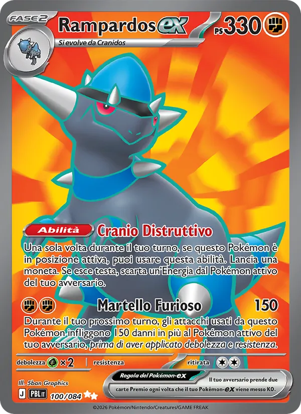 Rampardos-ex (Buio Pesto #100/84)