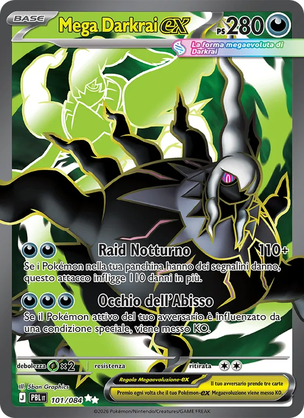 Mega Darkrai-ex (Buio Pesto #101/84)