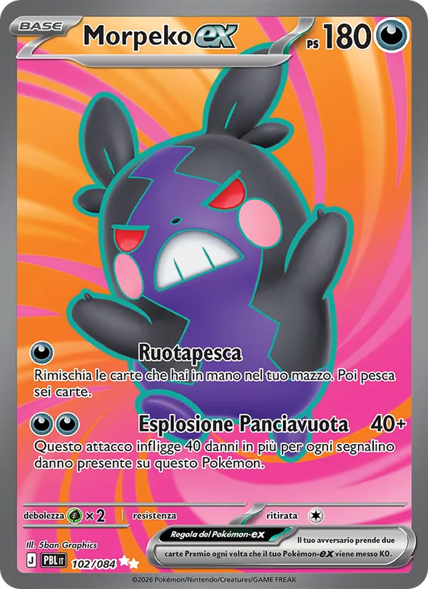 Morpeko-ex (Buio Pesto #102/84)