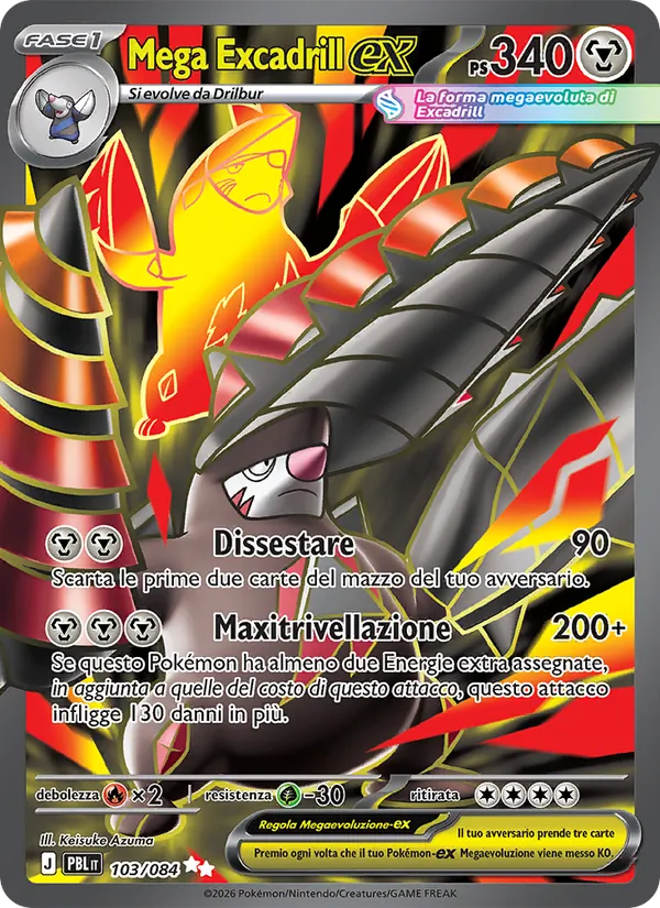 Mega Excadrill-ex (Pitch Black #103/84)