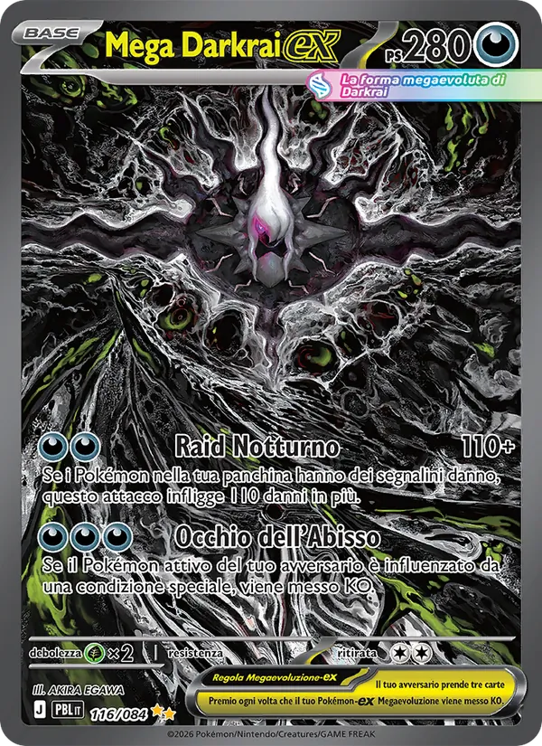 Mega Darkrai-ex (Buio Pesto #116/84)