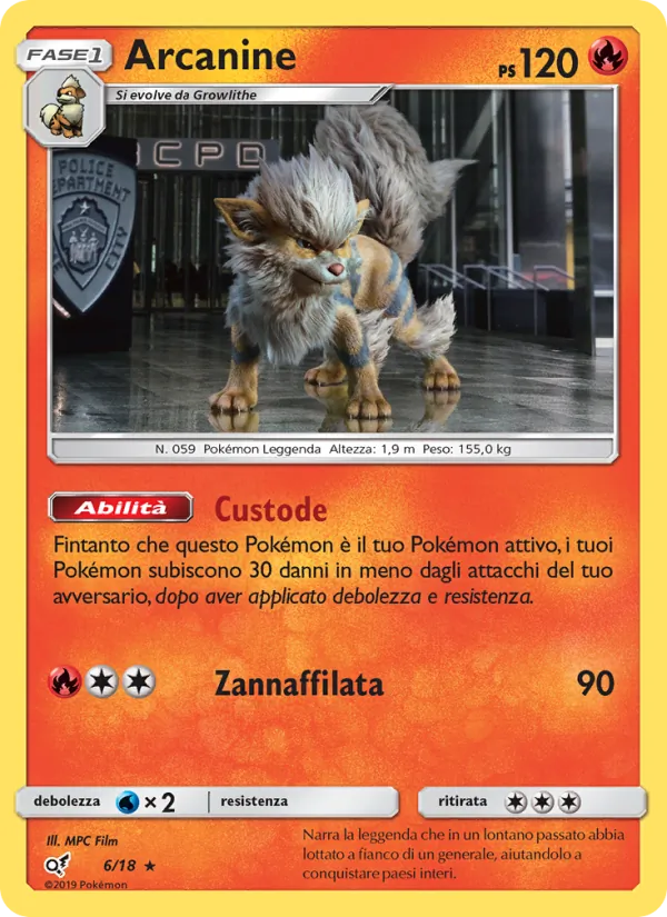 Arcanine (Detective Pikachu #6/18)