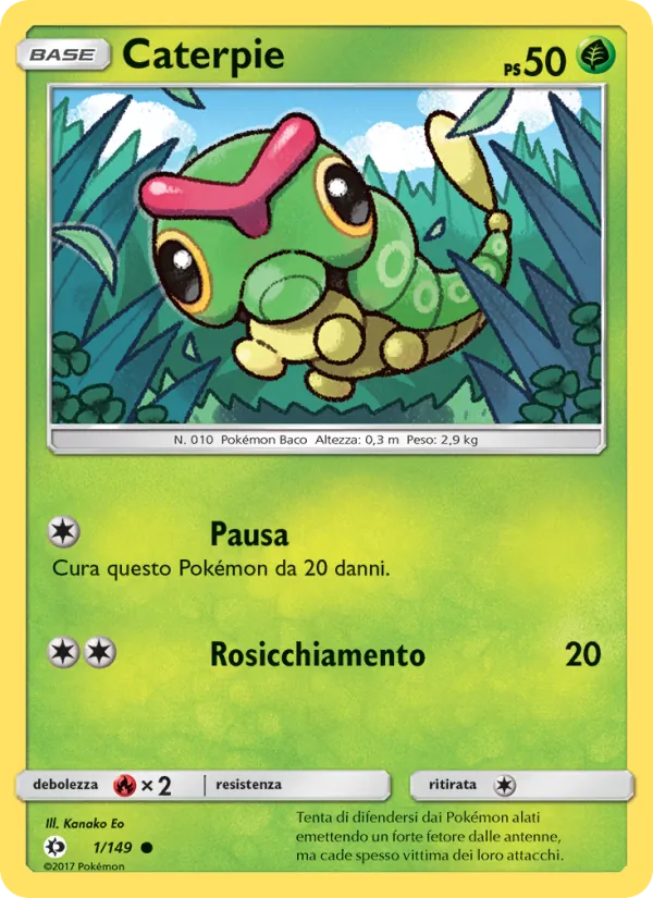Caterpie (Sole e Luna #1/149)