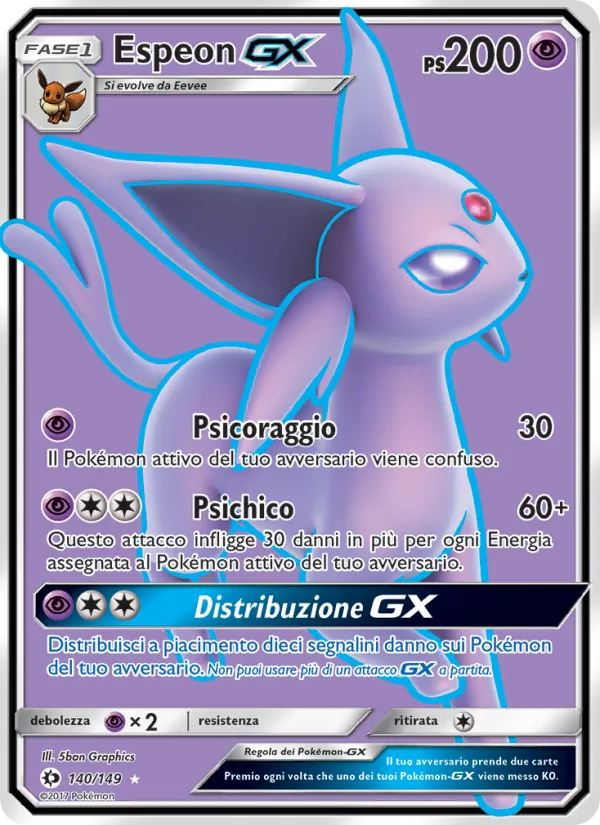 Espeon GX (Sole e Luna #140/149)