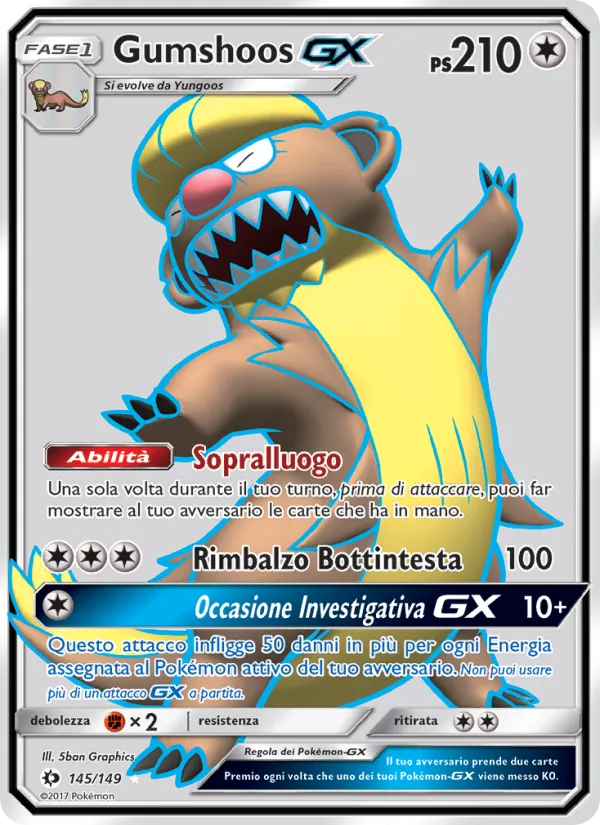 Gumshoos GX (Sole e Luna #145/149)