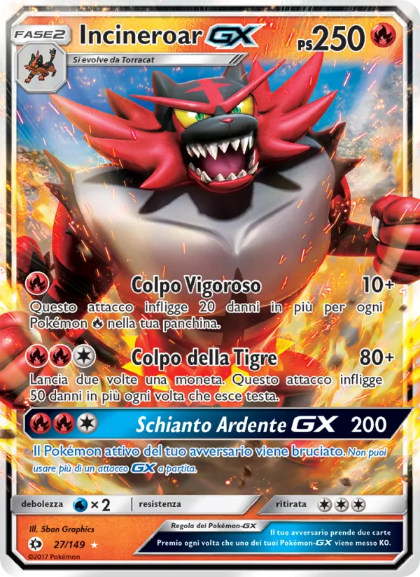 Incineroar GX (Sole e Luna #27/149)