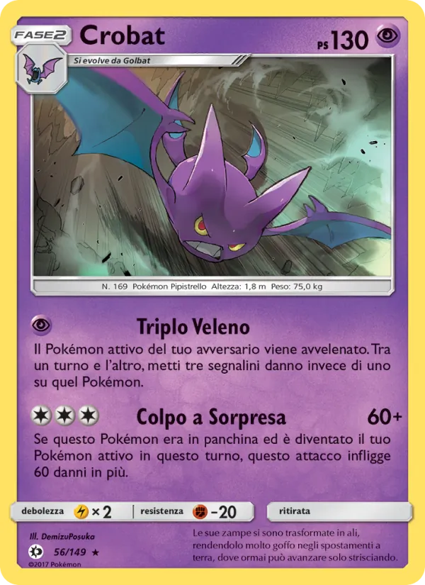 Crobat (Sole e Luna #56/149)