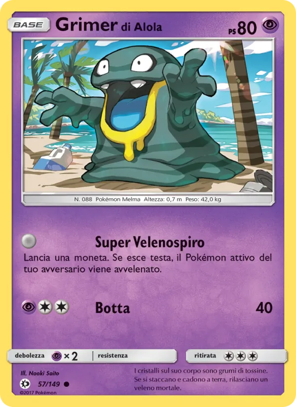 Grimer di Alola (Sun & Moon #57/149)