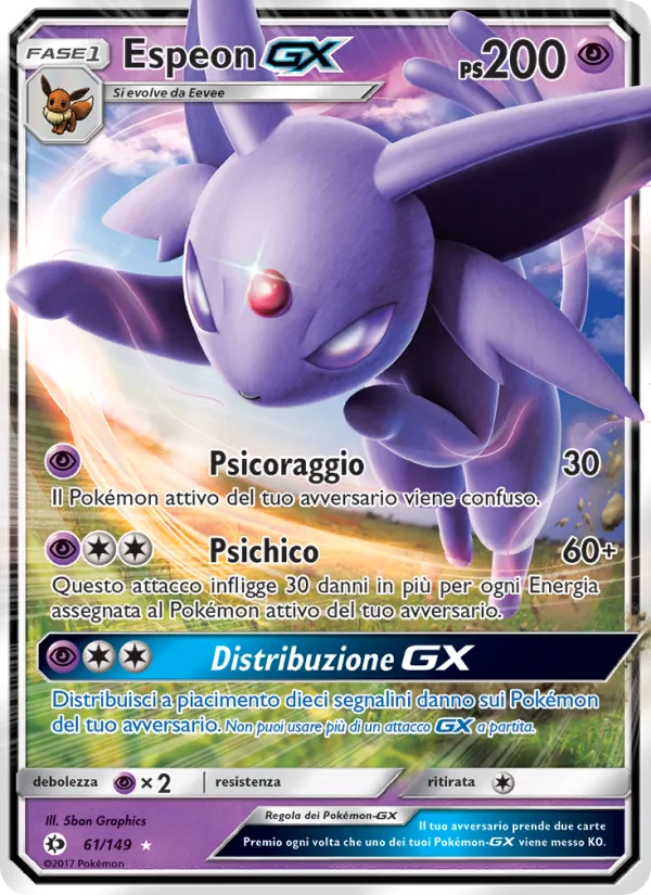 Espeon GX (Sole e Luna #61/149)