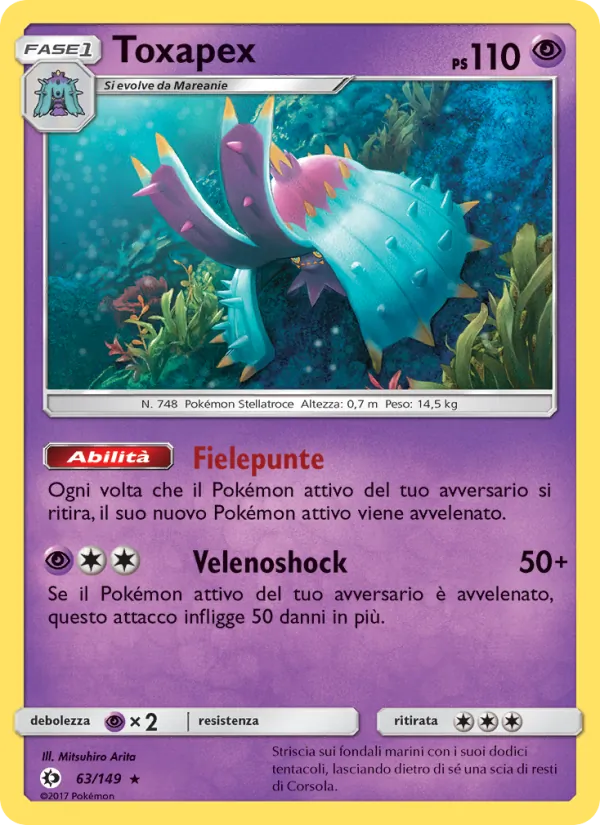 Toxapex (Sun & Moon #63/149)