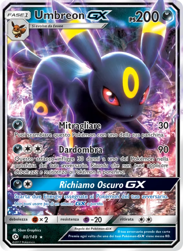 Umbreon GX (Sole e Luna #80/149)