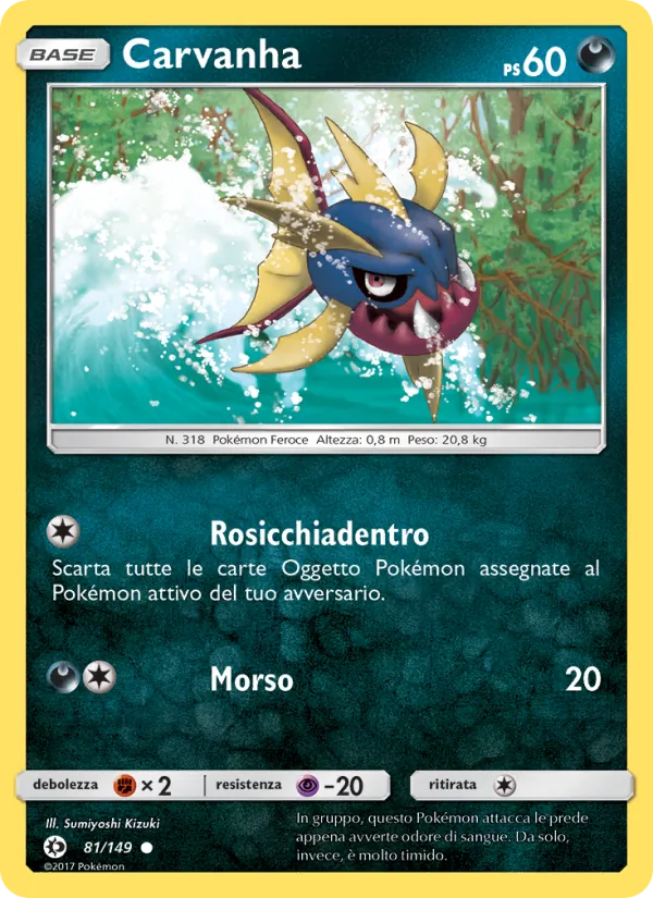 Carvanha (Sun & Moon #81/149)