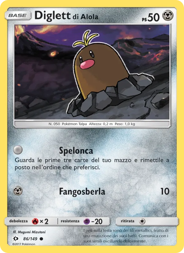 Diglett di Alola (Sole e Luna #86/149)