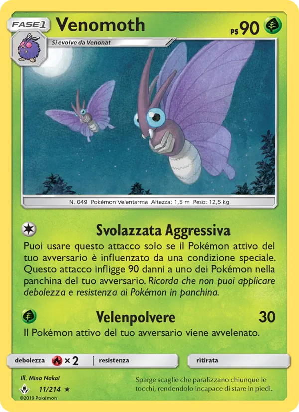 Venomoth (Legami Inossidabili #11/214)
