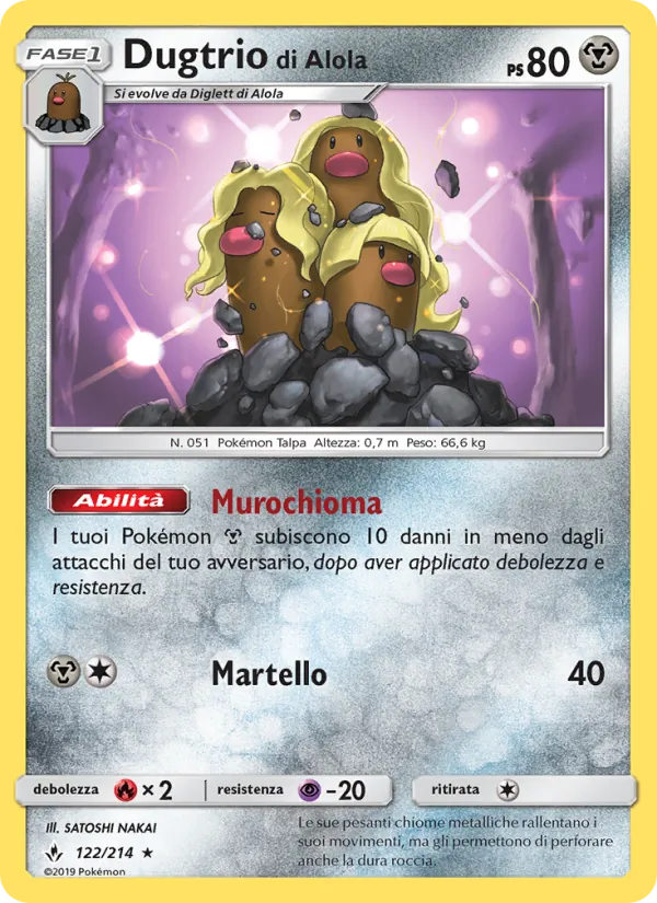 Dugtrio di Alola (Legami Inossidabili #122/214)