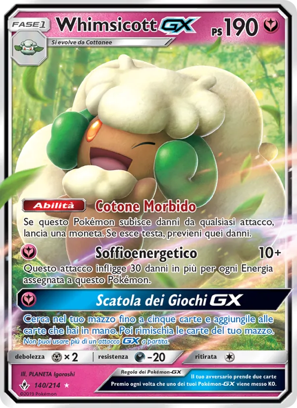 Whimsicott GX (Legami Inossidabili #140/214)