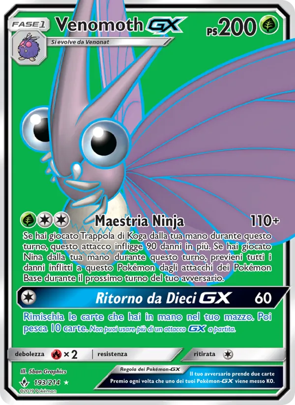 Venomoth GX (Legami Inossidabili #193/214)
