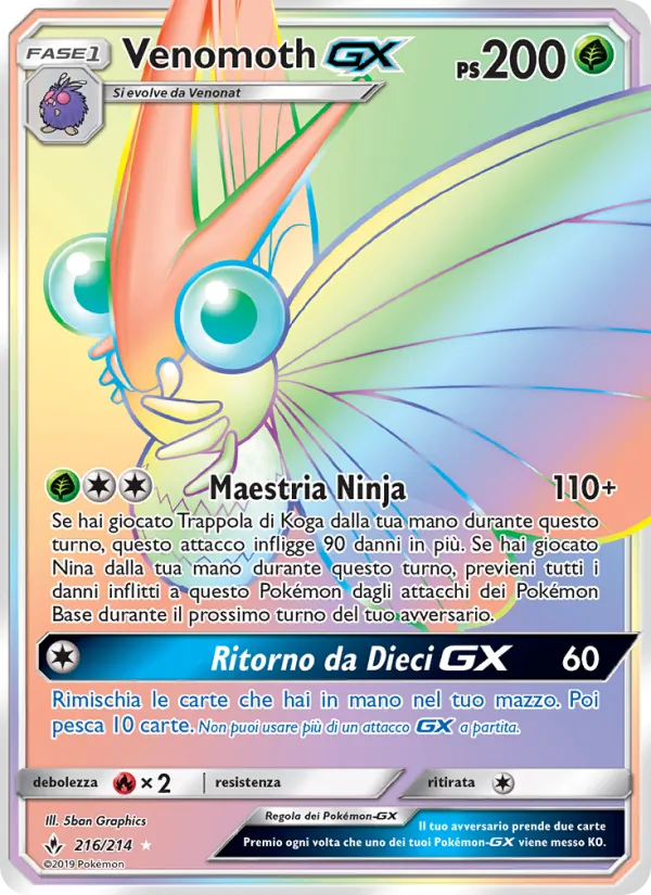 Venomoth GX (Legami Inossidabili #216/214)