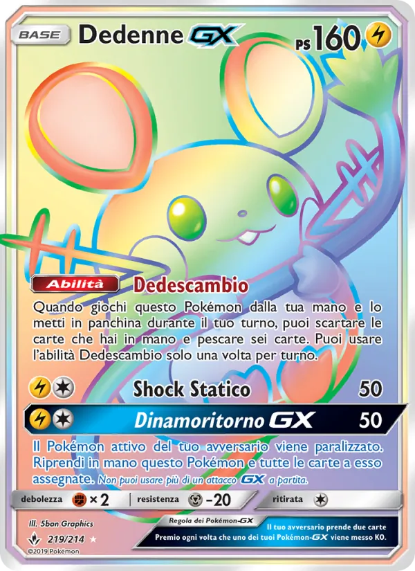 Dedenne GX (Legami Inossidabili #219/214)